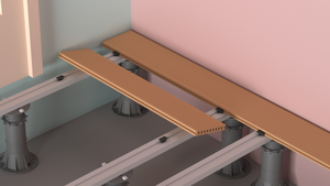Peygran Aluminium Joist - How to Use Continue with the adjacent slats
