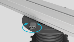 The clip can turn 360º Peygran Joist Clip